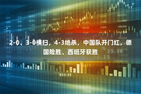 2-0、3-0横扫，4-3绝杀，中国队开门红，德国险胜、西班牙获胜